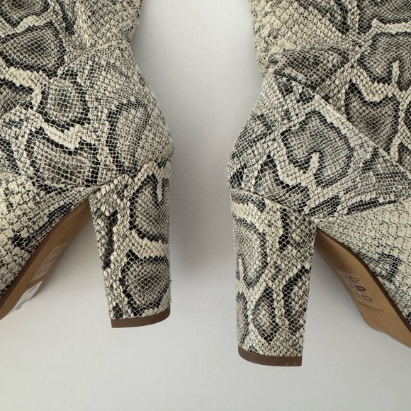 Express Snake Print Over the Knee Boots Size 7 - Picture 6 of 10